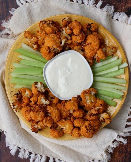 Air Fryer Buffalo Cauliflower Bites