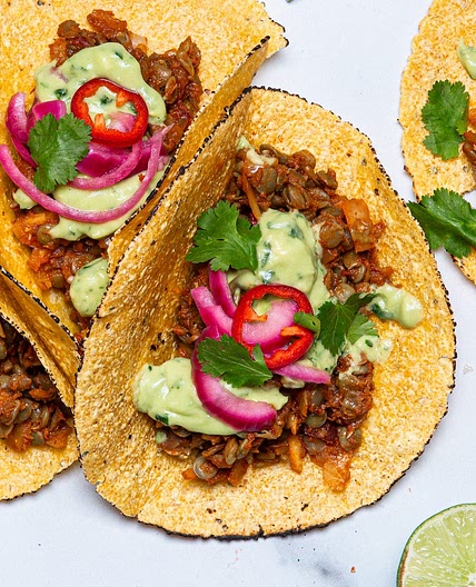 Vegan Chipotle Lentil Tacos