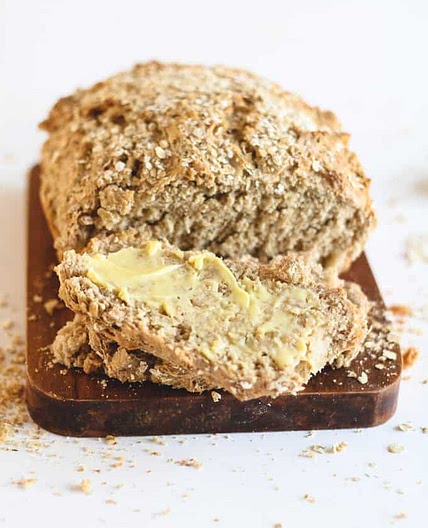 No-Knead Spelt & Oat Bread