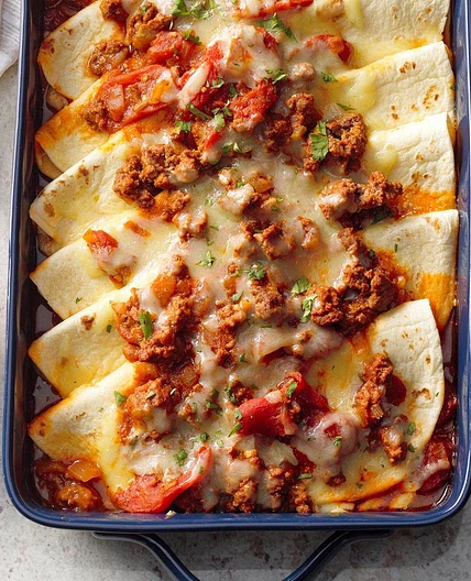 Fold-Over Tortilla Bake