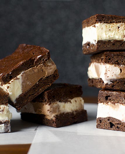 brownie ice cream sandwiches