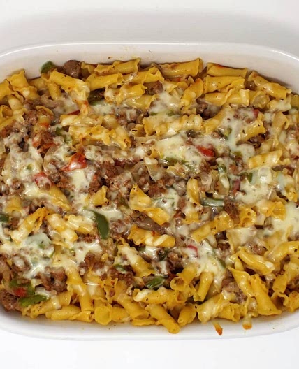 Campanelle and Sausage Bake