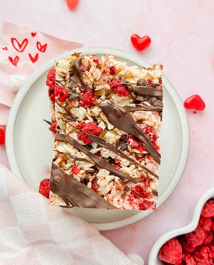 Raspberry Rice Krispie Treats