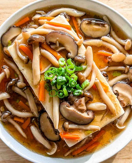 Ankake Tofu (Savory Dashi Sauce)
