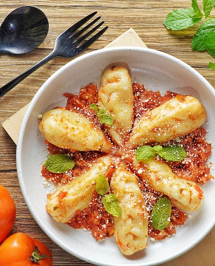 Sardinian Culurgiones with Tomato Sauce Recipe