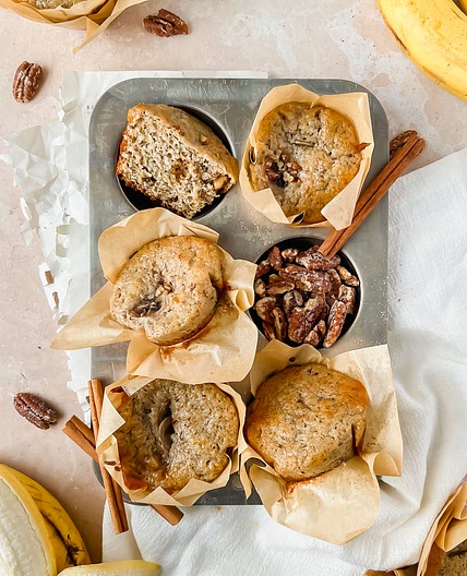 Greek Yogurt Banana Muffins