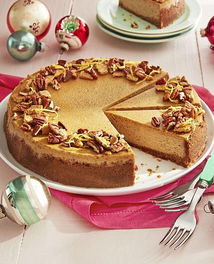 Gingerbread Cheesecake With Pecan-Graham Crust