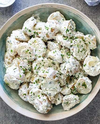 Easy sour cream potato salad