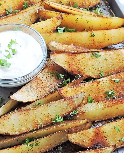 Chili Roasted Potato Wedges