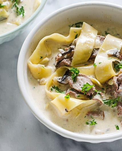 Beef Stroganoff Soup