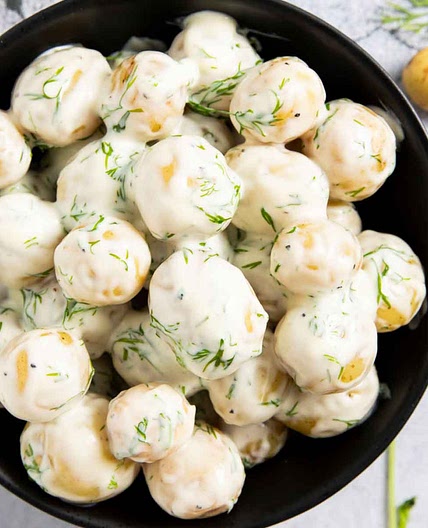 Swedish Dill Potatoes Recipe (+ Creamy Dill Sauce)