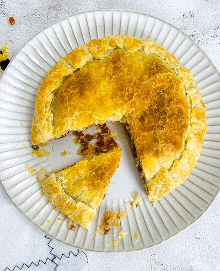 Dilpasand / Dilkhush (Coconut-filled Puff Pastry Dessert)