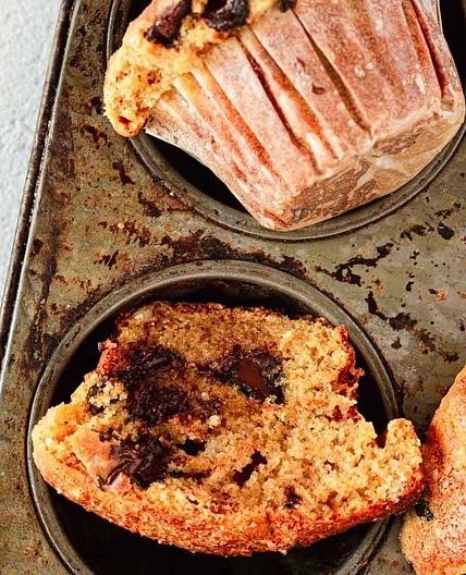 Gluten free chocolate chip muffins