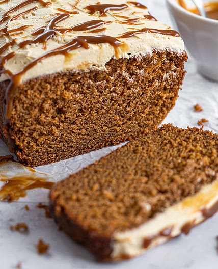 Gluten-free Sticky Toffee Loaf Cake Recipe (low FODMAP, dairy-free/vegan option)