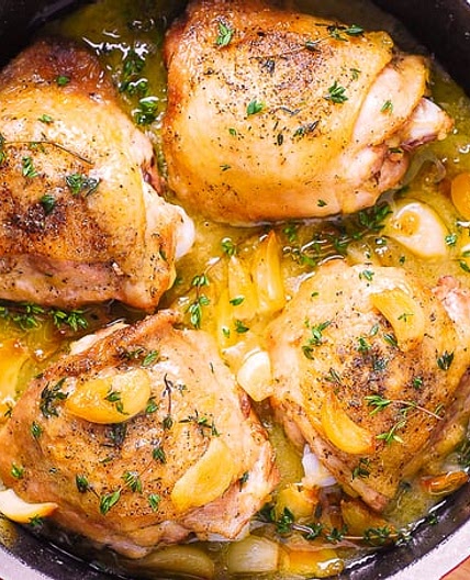 Garlic Thyme Chicken Thighs