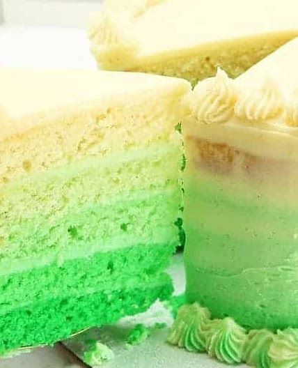 St. Patrick’s Day Ombre Cake