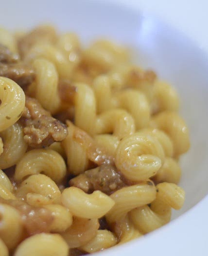 Pasta with Quick Sausage Ragu