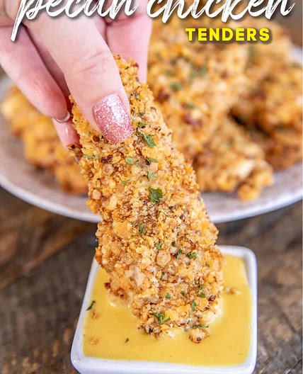 Air Fryer Pecan Chicken Tenders