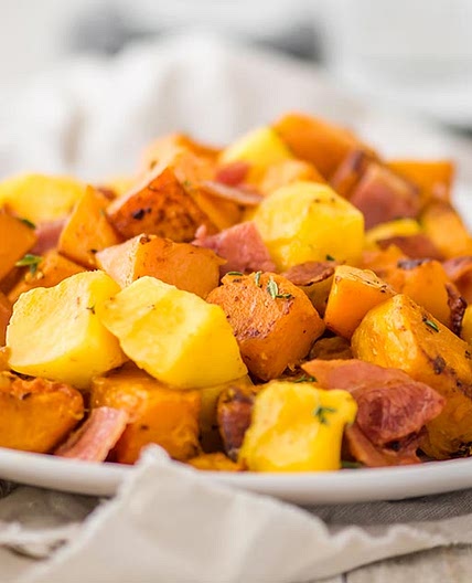 Mango Bacon Butternut Squash Hash Recipe