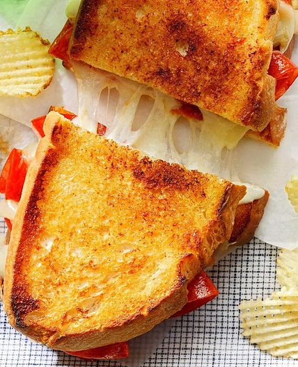Grilled Cheese and Pepperoni Sandwich