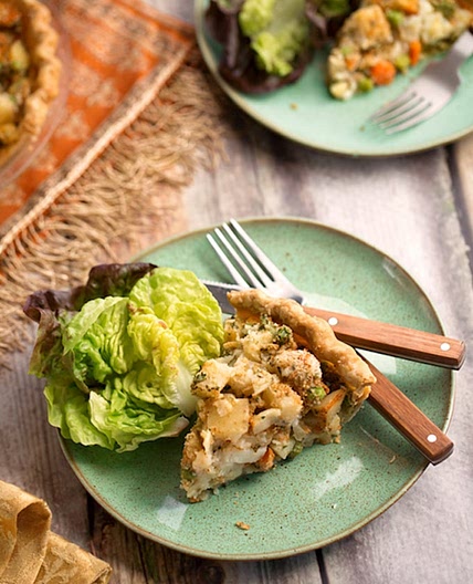 Chick’n or Chickpea Vegan Vegetable Pot Pie
