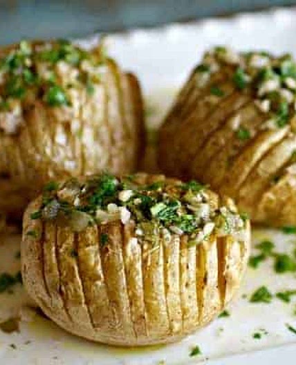 Chimichurri Hasselback Potatoes