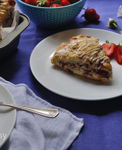 Strawberry Cream Scones. Easy & Delicious!