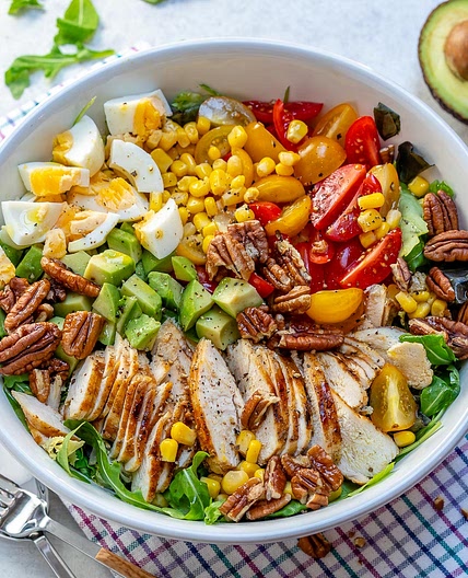 Grilled Chicken Salad + Homemade Sweet Onion Dressing