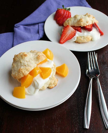Brunch Shortcakes with Simple Yogurt Drop Biscuits
