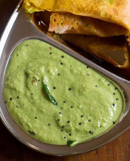 Green Coconut Chutney | Coriander Coconut Chutney