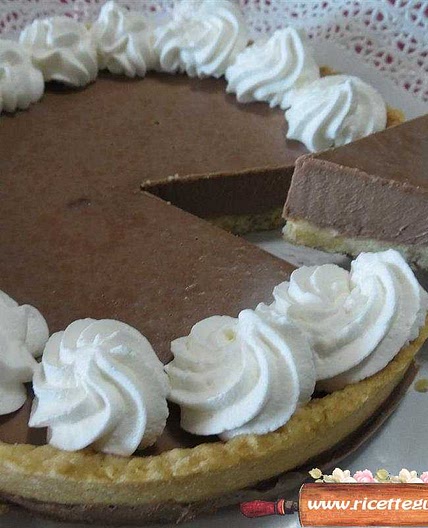 Crostata panna cotta e nutella