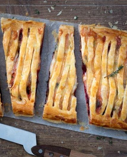 Torta salata alla barbabietola