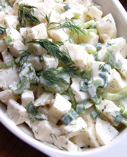 Paleo Jicama Dill “Potato” Salad