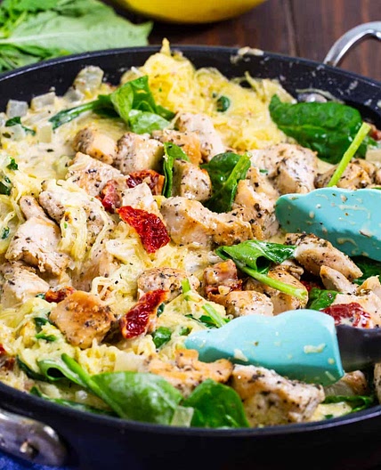 Tuscan Chicken Spaghetti Squash