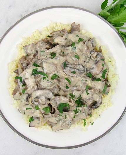 Easy Keto Beef Stroganoff
