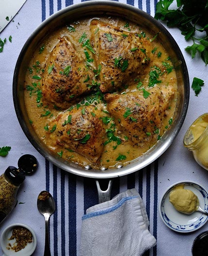 Chicken Dijonnaise, Classic French Flavour