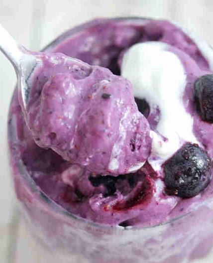 High Protein Berry Fluff