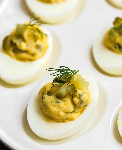 Dill Pickled Deviled Eggs