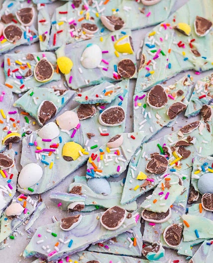 White Chocolate Mini Egg Bark