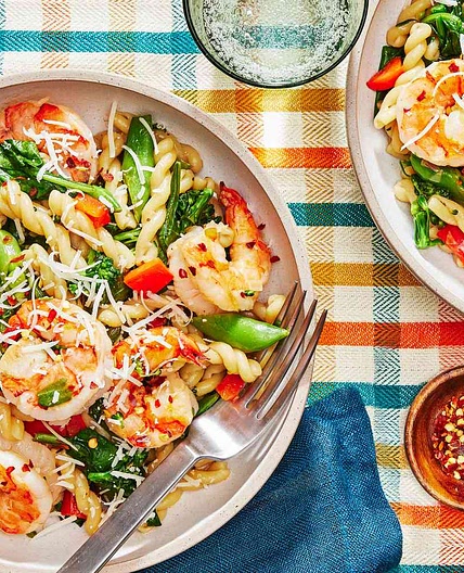 Pasta Primavera With Shrimp