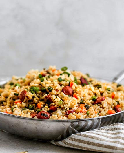 Sticky Chinese Sausage Fried Rice