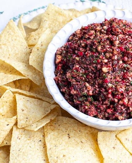 Low FODMAP Cranberry Salsa