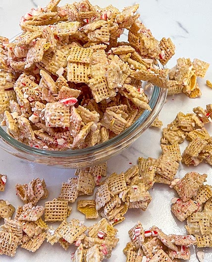 Candy Cane Crunch Chex Party Mix