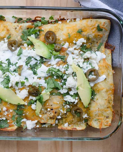 Jalapeño Popper Chicken Enchilada Recipe