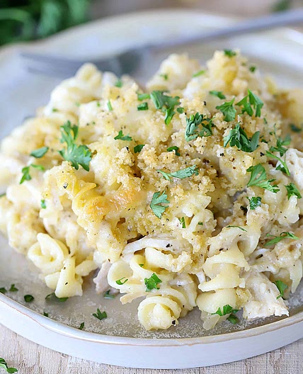Creamy Chicken Pasta Casserole