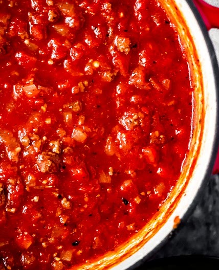 Spaghetti Sauce made with Ground Venison