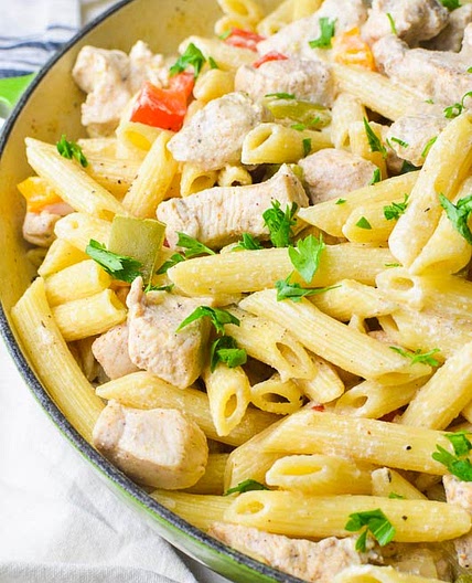 Caribbean Jerk Chicken Pasta