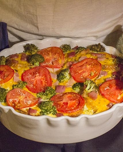 Low FODMAP Savory Ham & Cheese Bread Pudding