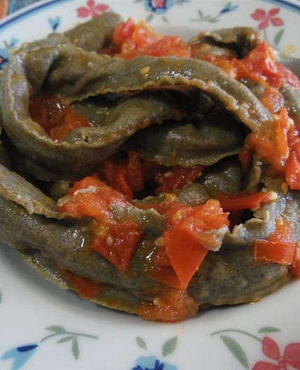 Pappardelle ripiene alla farina di canapa