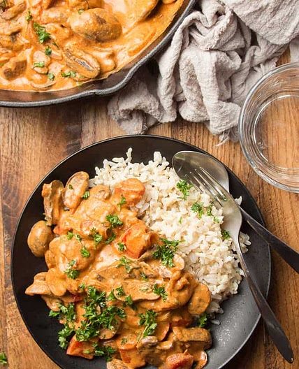 Mushroom Paprikash